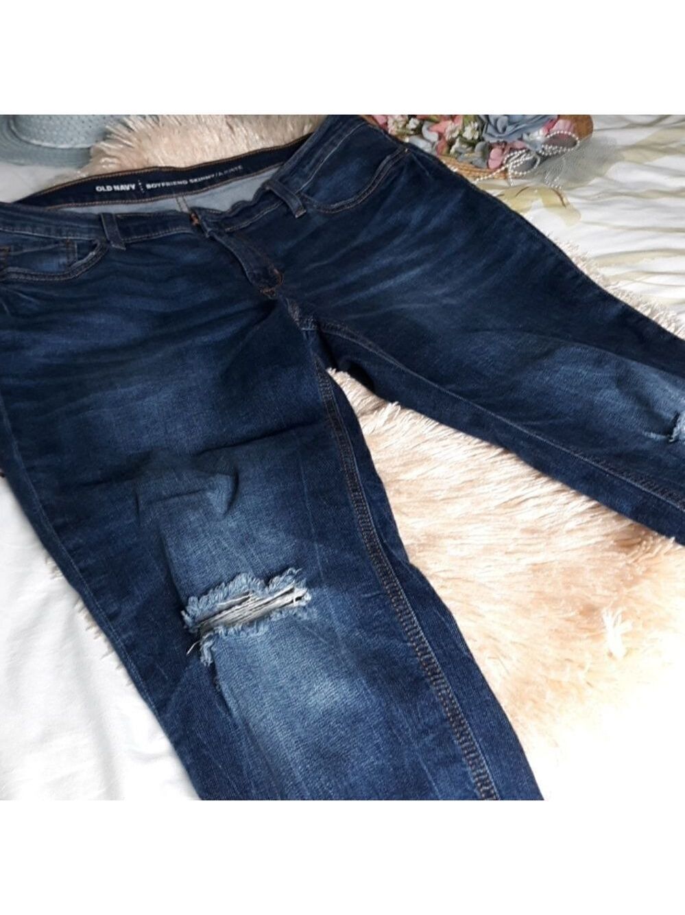 Old Navy :Boyfriend Skinny /Ajuste Blue Jeans Size 8